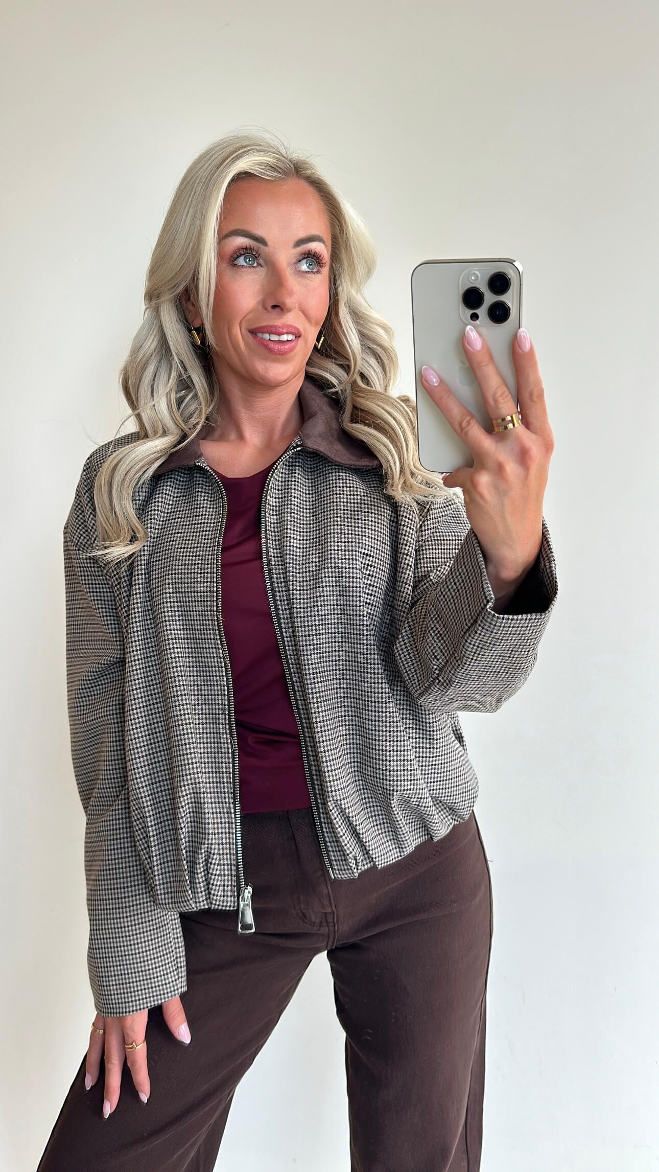 GIULIA Top - burgundy