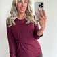 GIULIA Top - burgundy