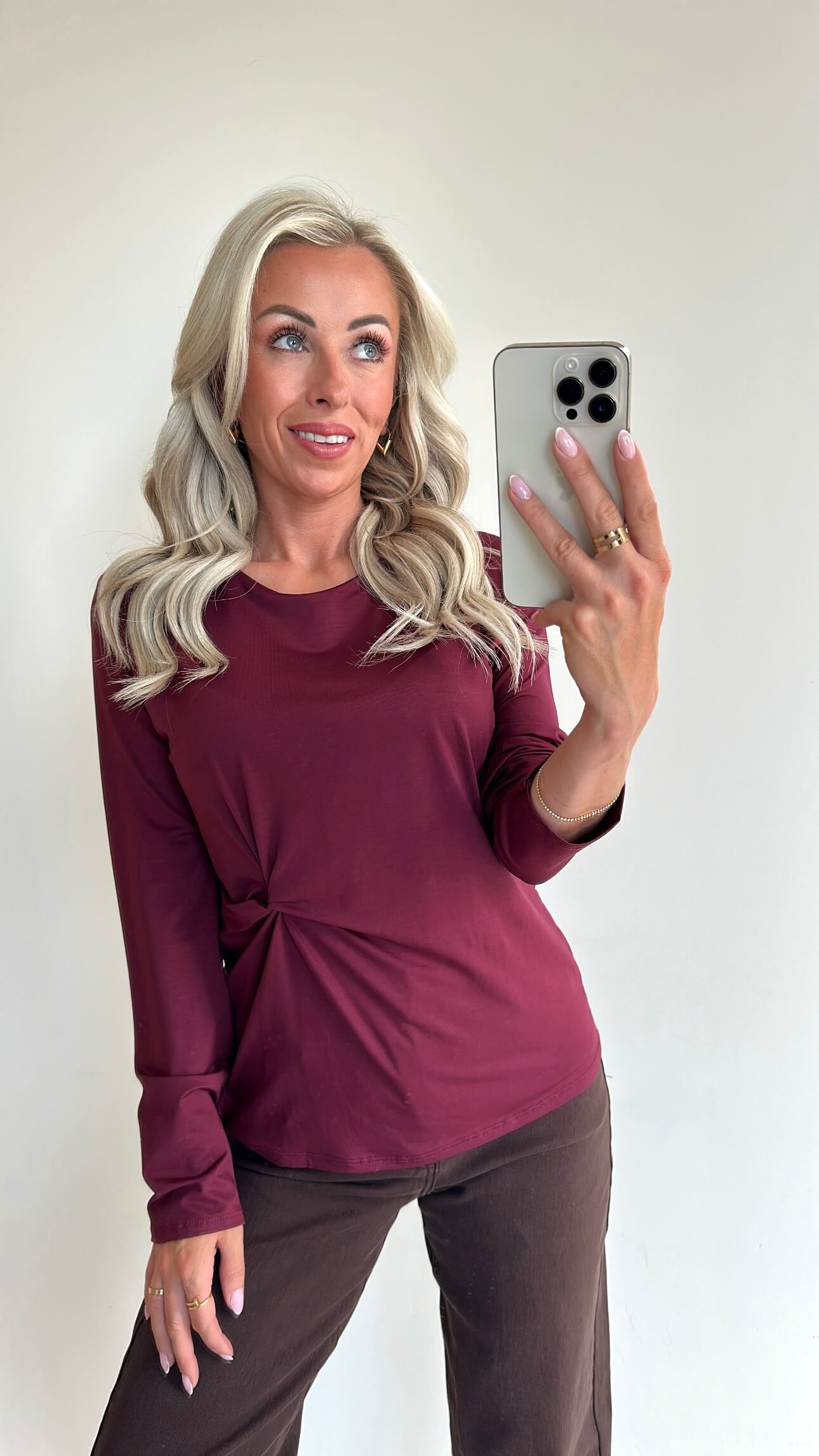 GIULIA Top - burgundy