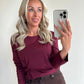 GIULIA Top - burgundy