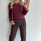 GIULIA Top - burgundy