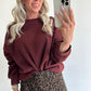 SILVIE Sweater - bordeaux