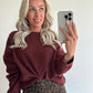 SILVIE Sweater - bordeaux