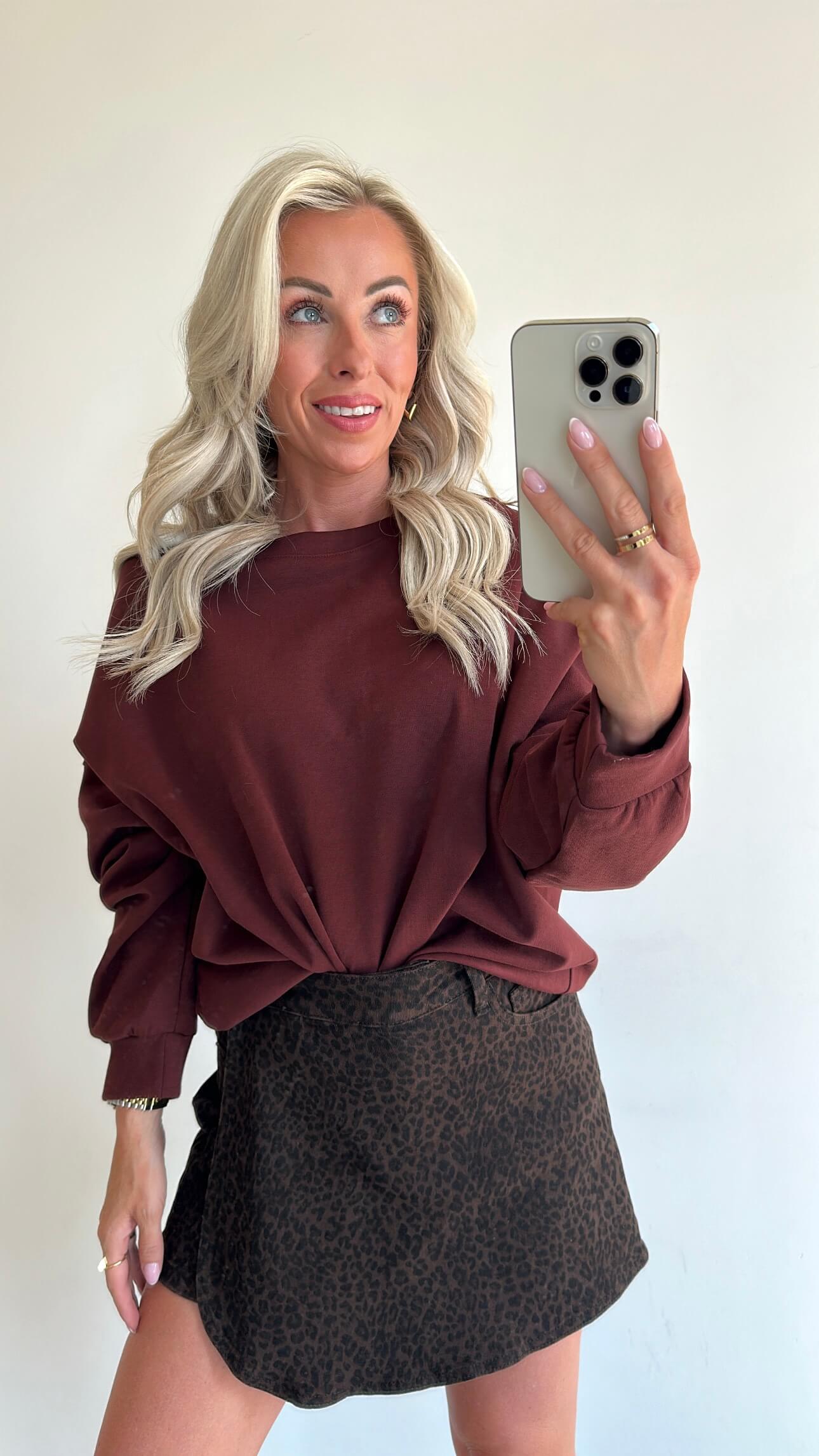 SILVIE Sweater - bordeaux