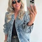 BABS Bomber Jacket - washed jeans