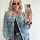 BABS Bomber Jacket - washed jeans