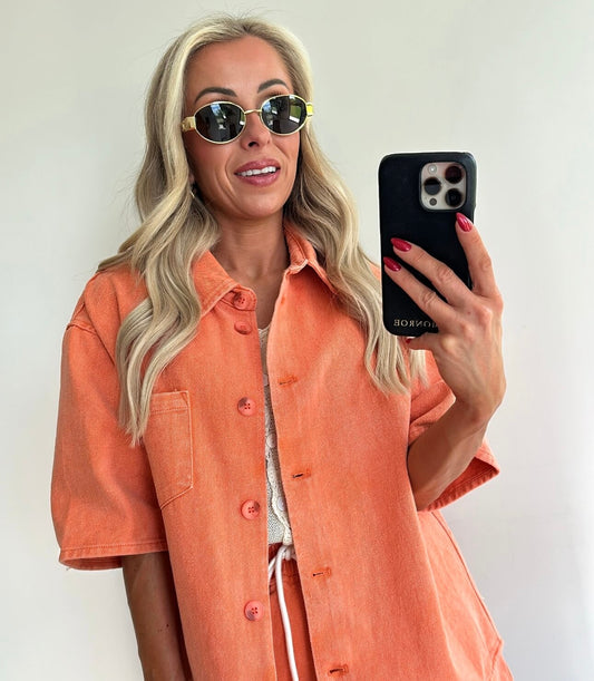 SAM Shirt Jacket - orange