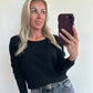 TESS Longsleeve Top - black