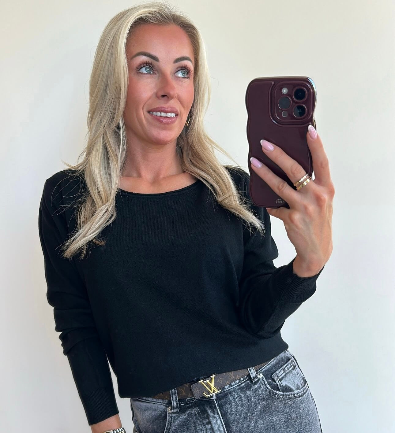 TESS Longsleeve Top - black