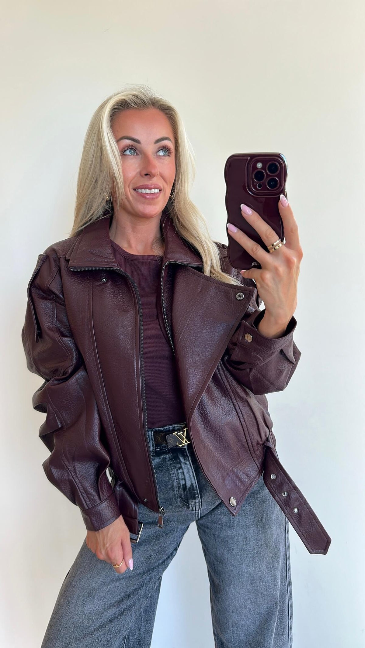 TRIXIE Top - washed burgundy
