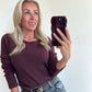 TRIXIE Top - washed burgundy