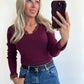 TRACIE Top - burgundy