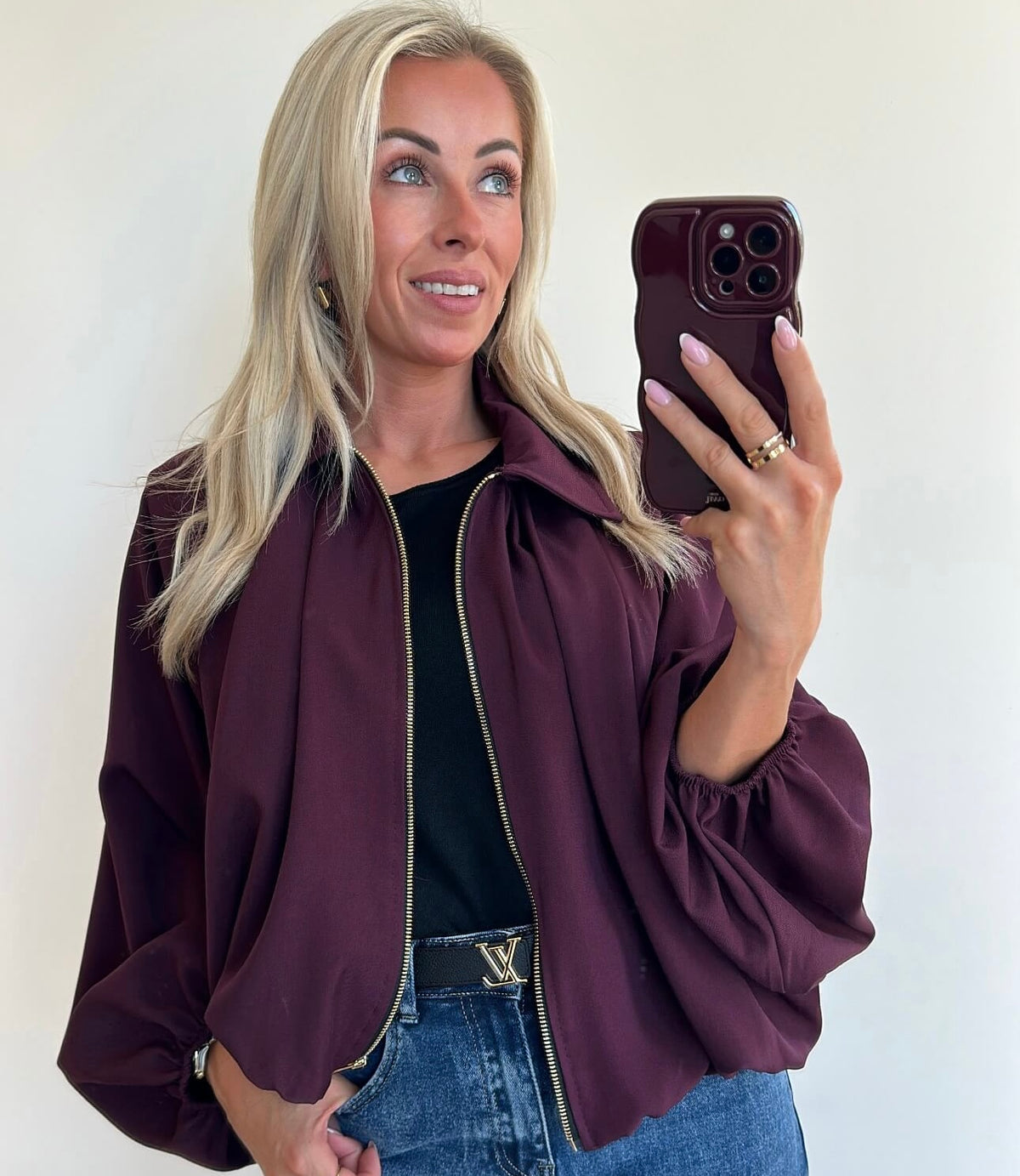 JOVIE Jacket - burgundy