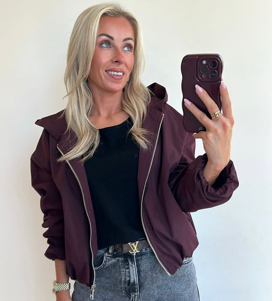 RUBI Rain Coat - burgundy