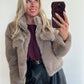 FLUFFIE Coat - light taupe