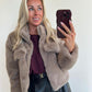 FLUFFIE Coat - light taupe