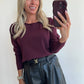 TESS Longsleeve Top - burgundy