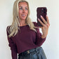 TESS Longsleeve Top - burgundy