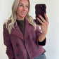 JUNE Jacket - washed burgundy