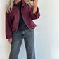 JUNIE Jacket - washed burgundy