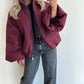 CATIE Coat - burgundy
