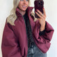 CATIE Coat - burgundy