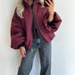 CATIE Coat - burgundy