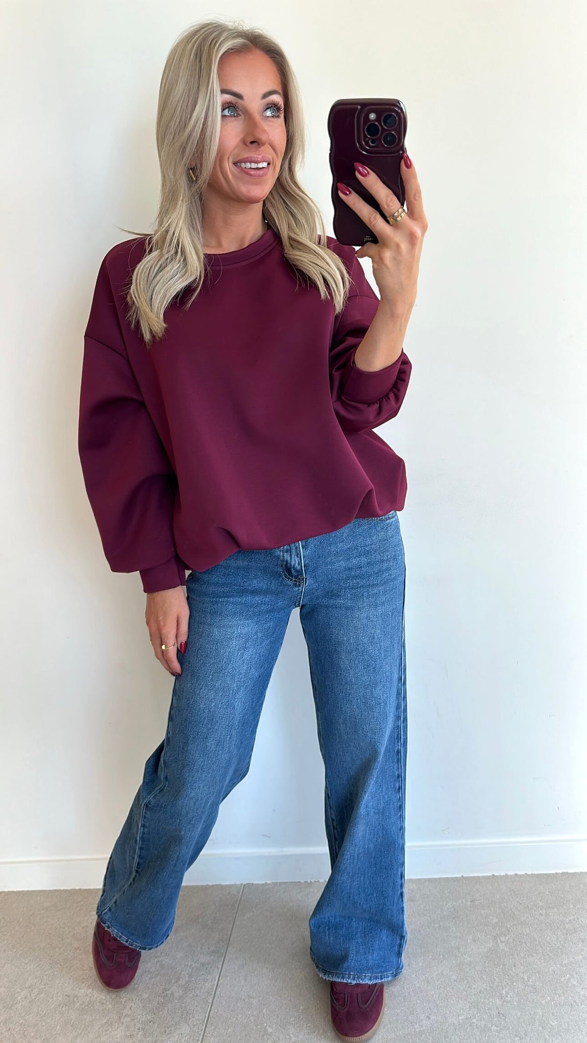 PAMMIE Sweater - burgundy