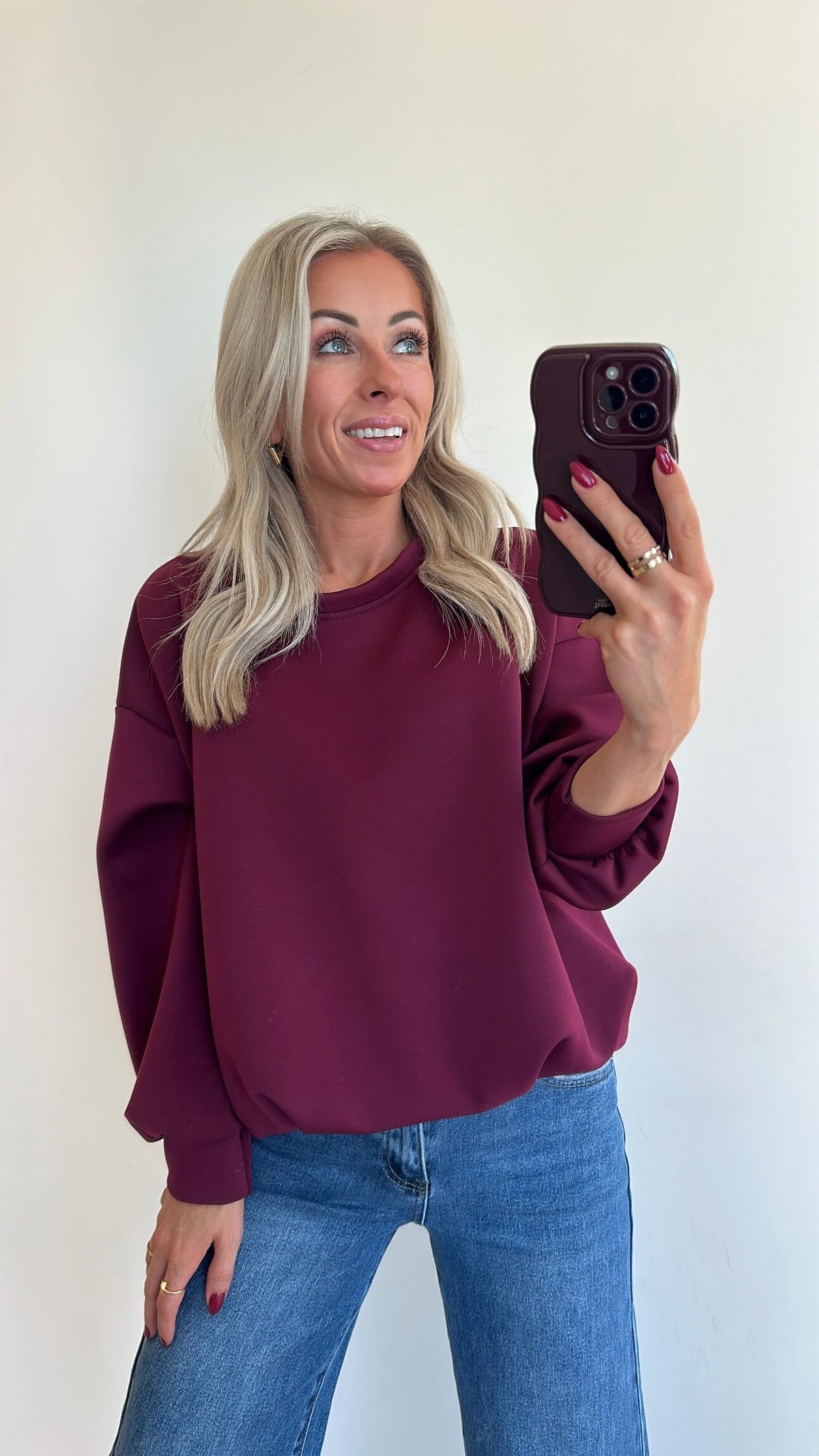 PAMMIE Sweater - burgundy