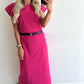 TRICIA T-shirt Dress - fuchsia