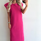 TRICIA T-shirt Dress - fuchsia