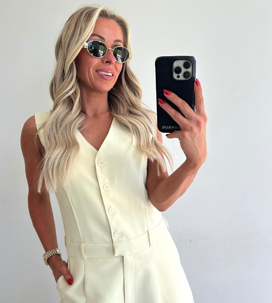 PENELOPE Playsuit - vanilla yellow