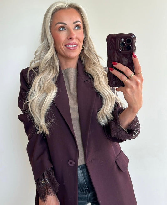 STELLA Blazer - burgundy