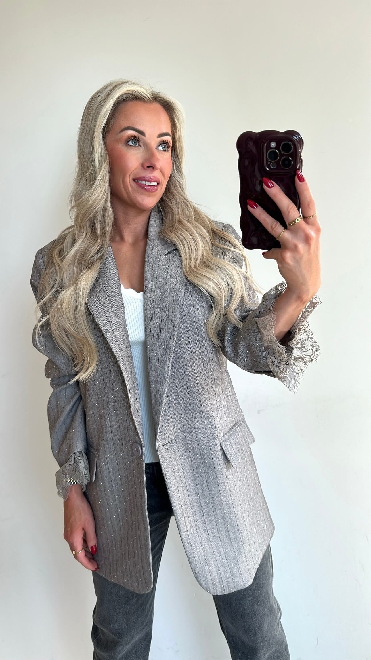 STEVIE Blazer - greyp/taupe