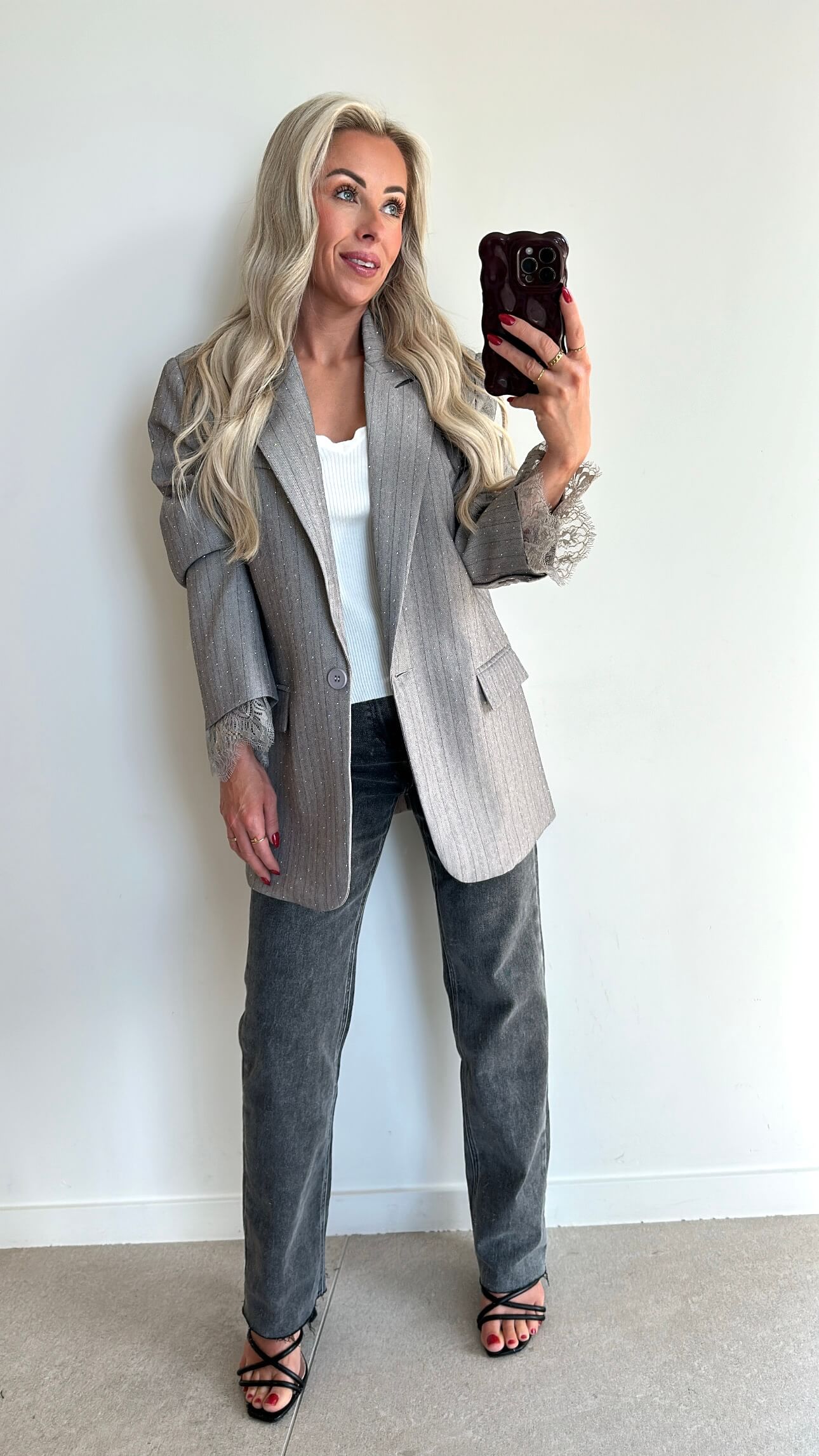 STEVIE Blazer - greyp/taupe