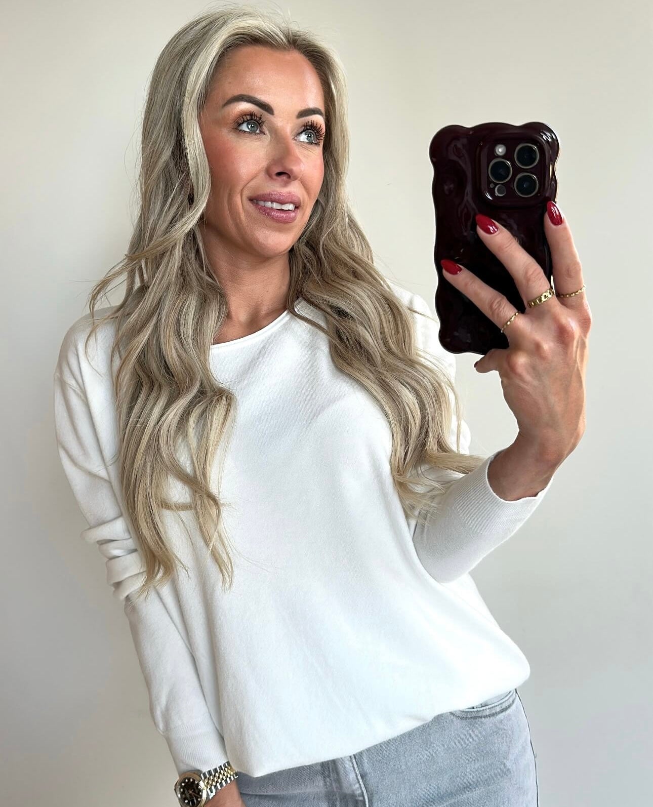 TESS Longsleeve Top - white