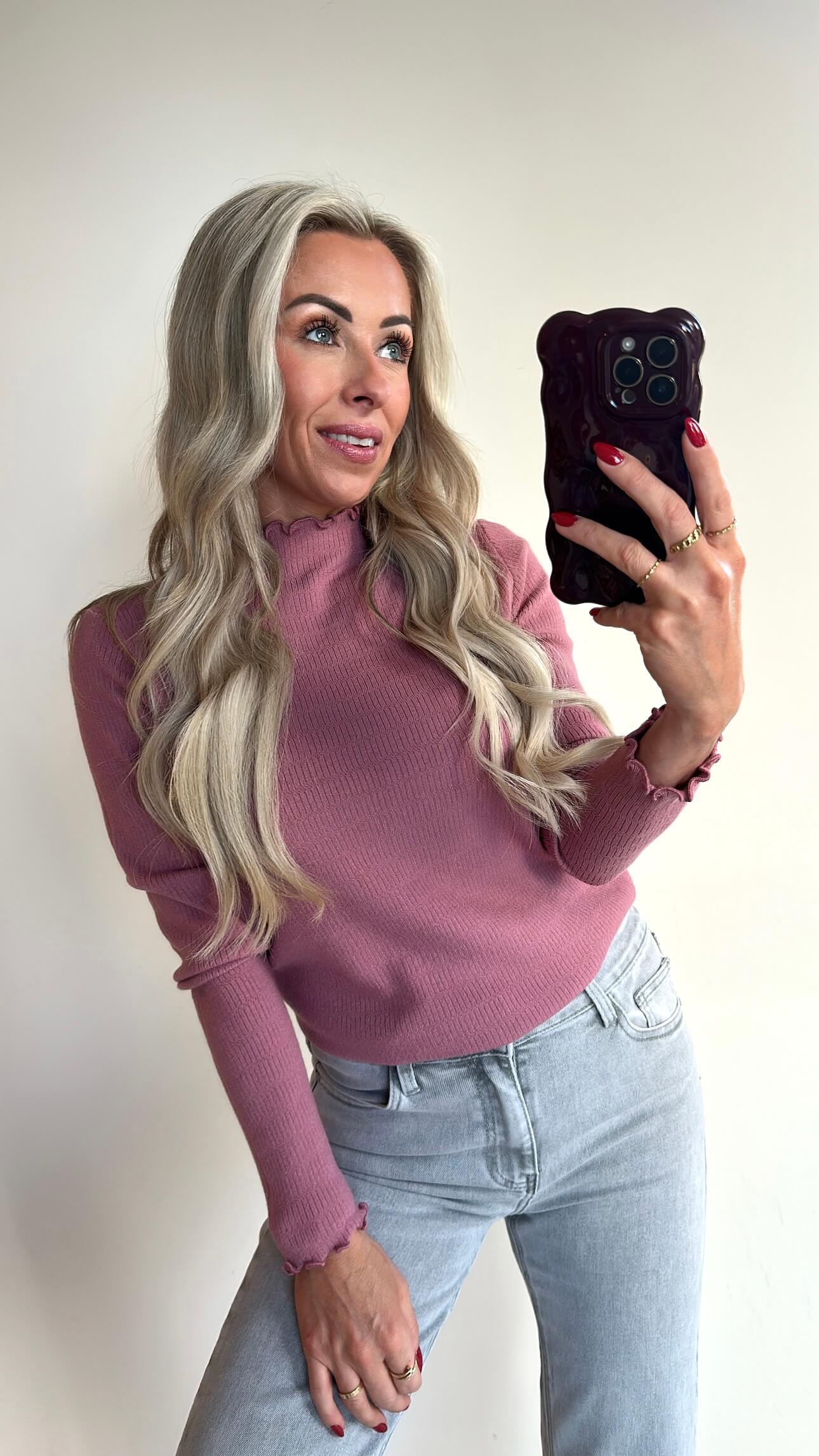 LILLIE Top - old rose