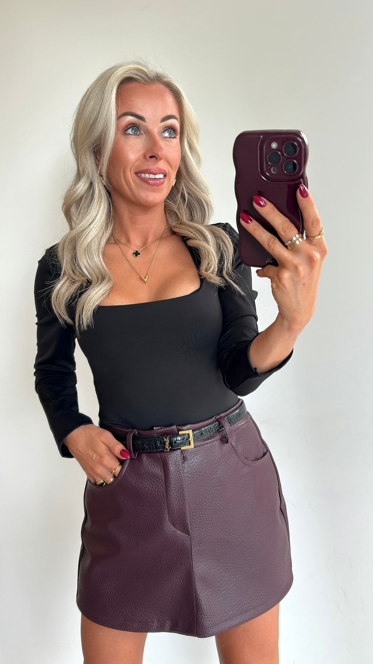 STELLA Skort - burgundy
