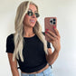 PERFECT CROP Top - black