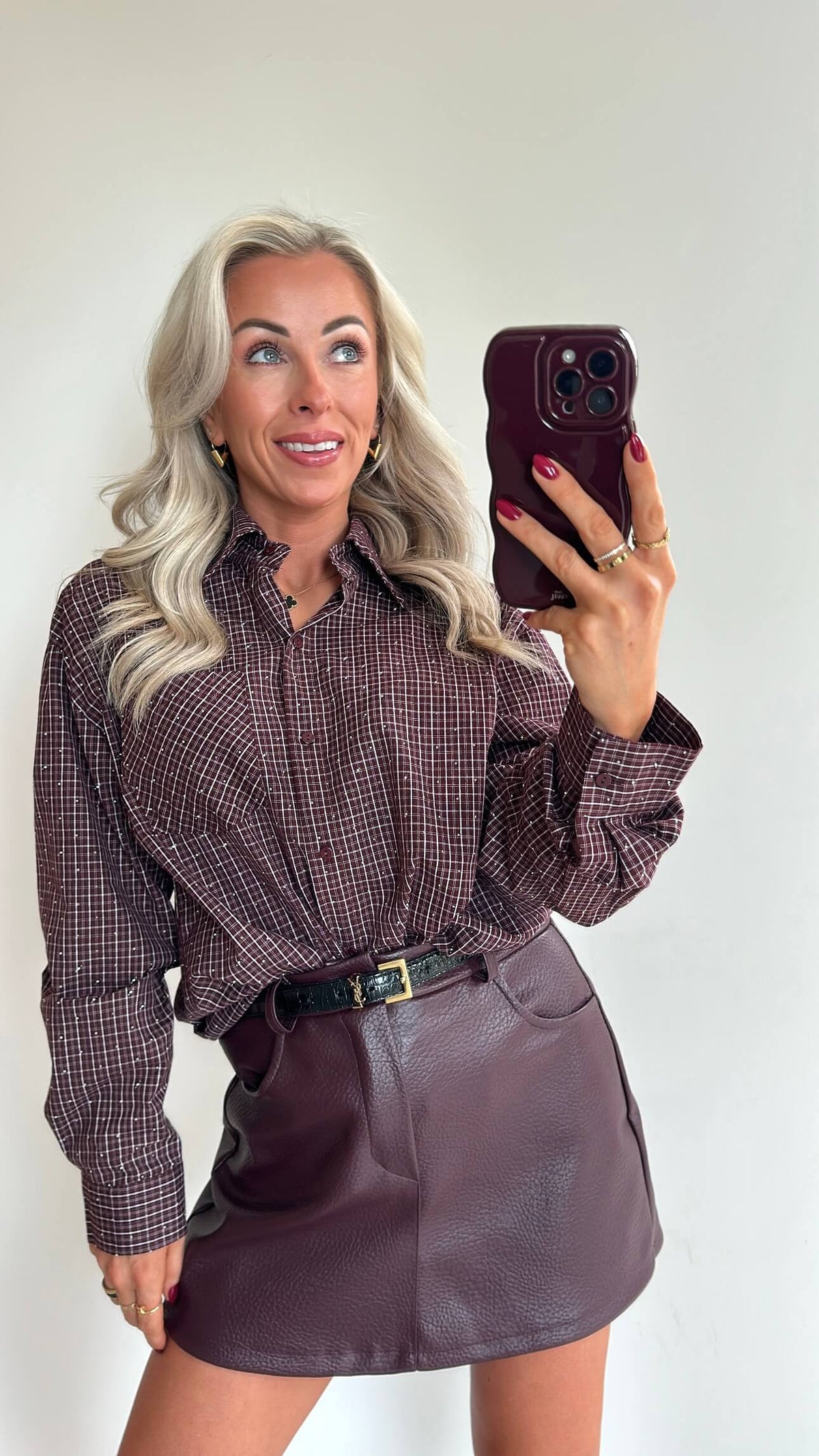 STELLA Skort - burgundy
