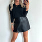 TESS Longsleeve Top - sparkle black