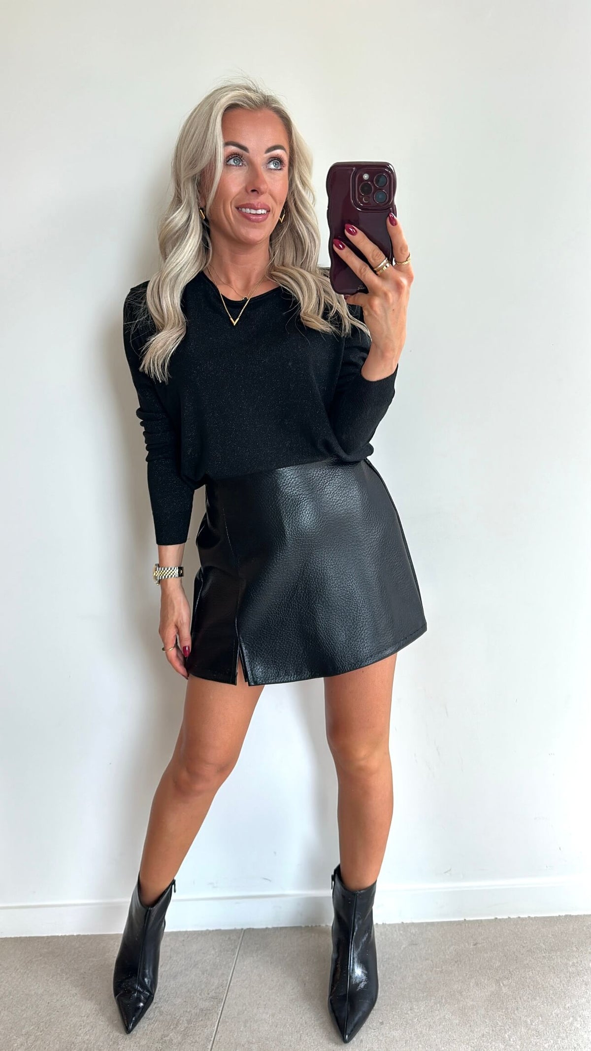 TESS Longsleeve Top - sparkle black