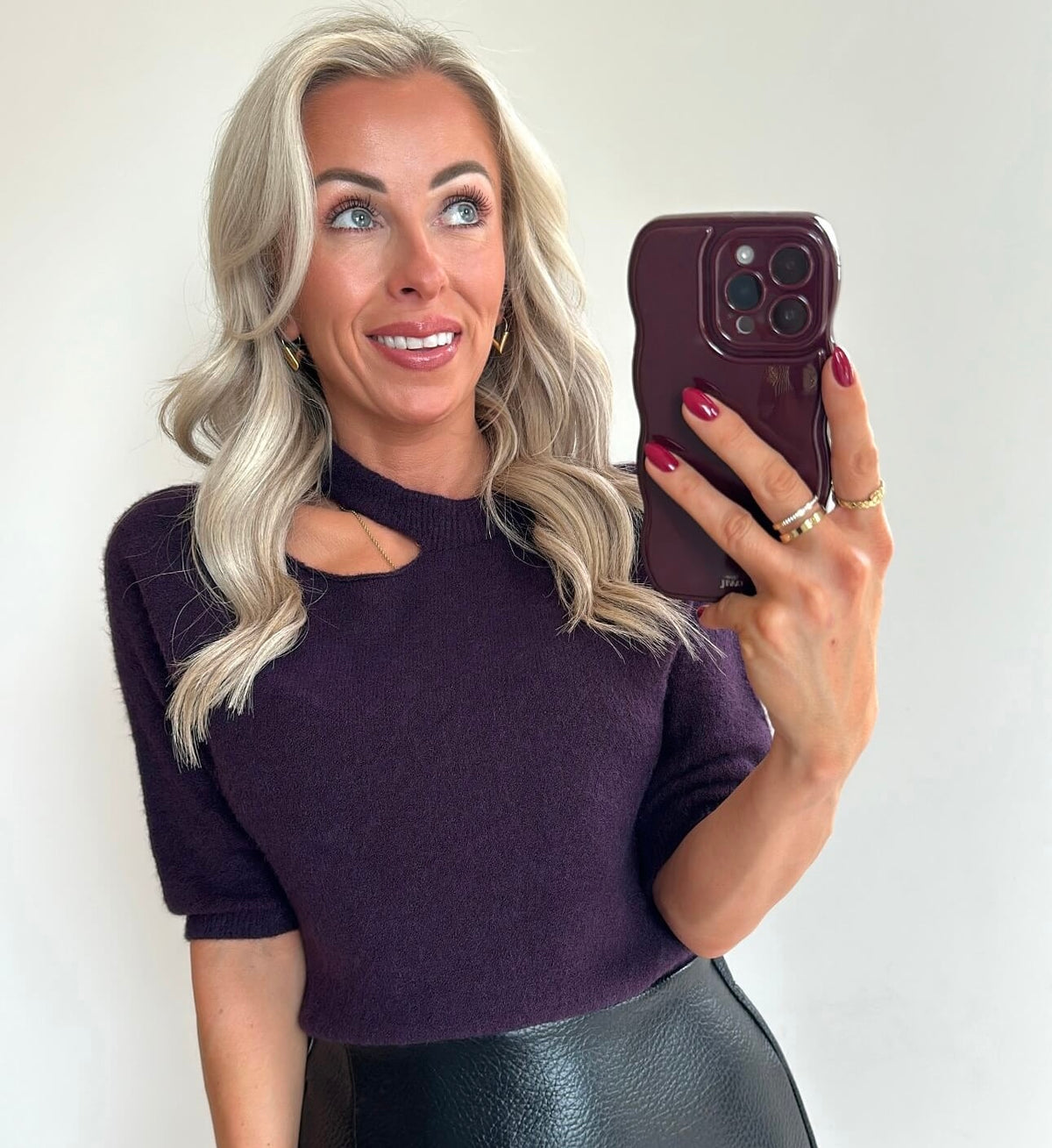 IVIE Top - perfect purple