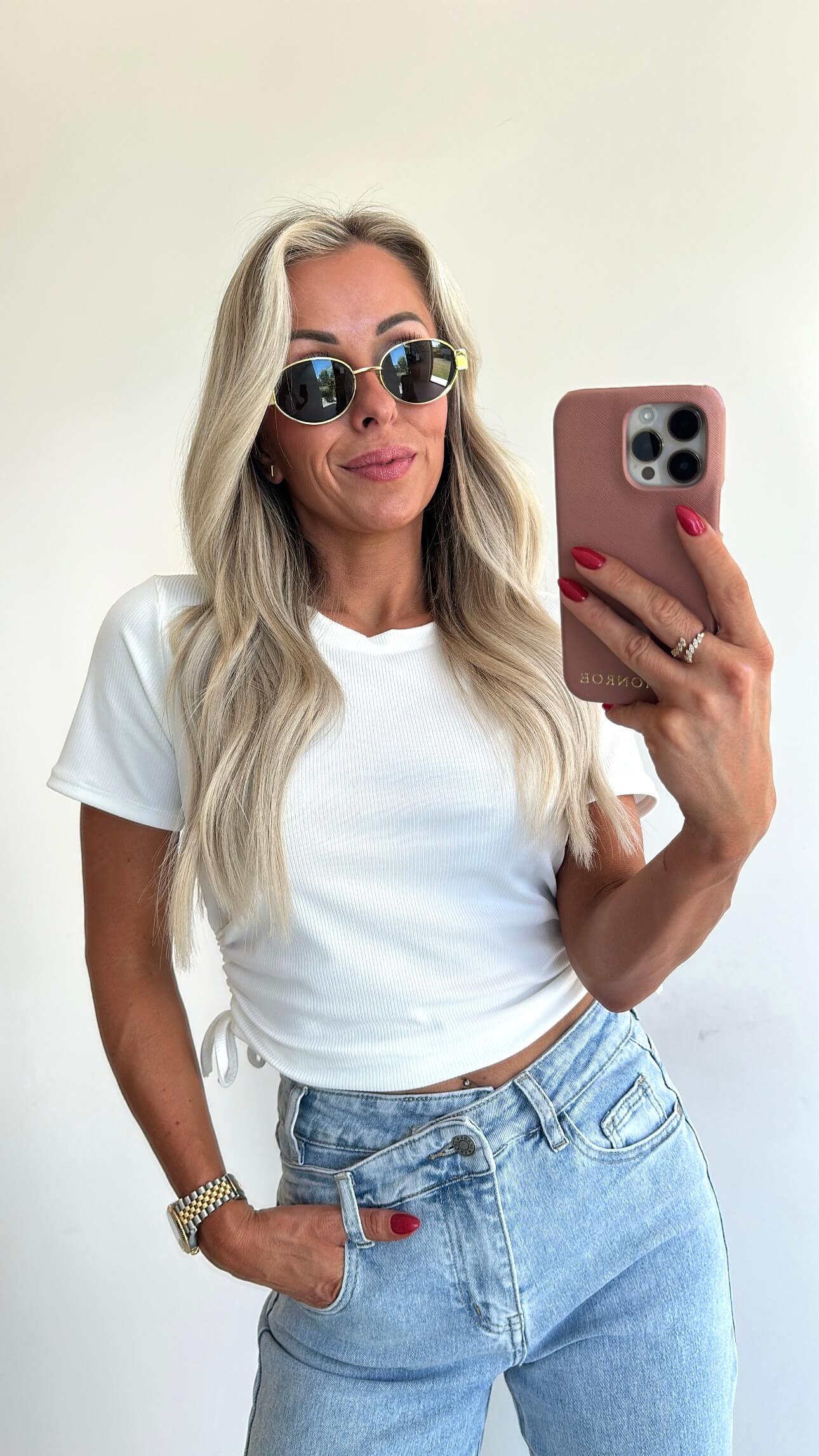 PERFECT CROP Top - white