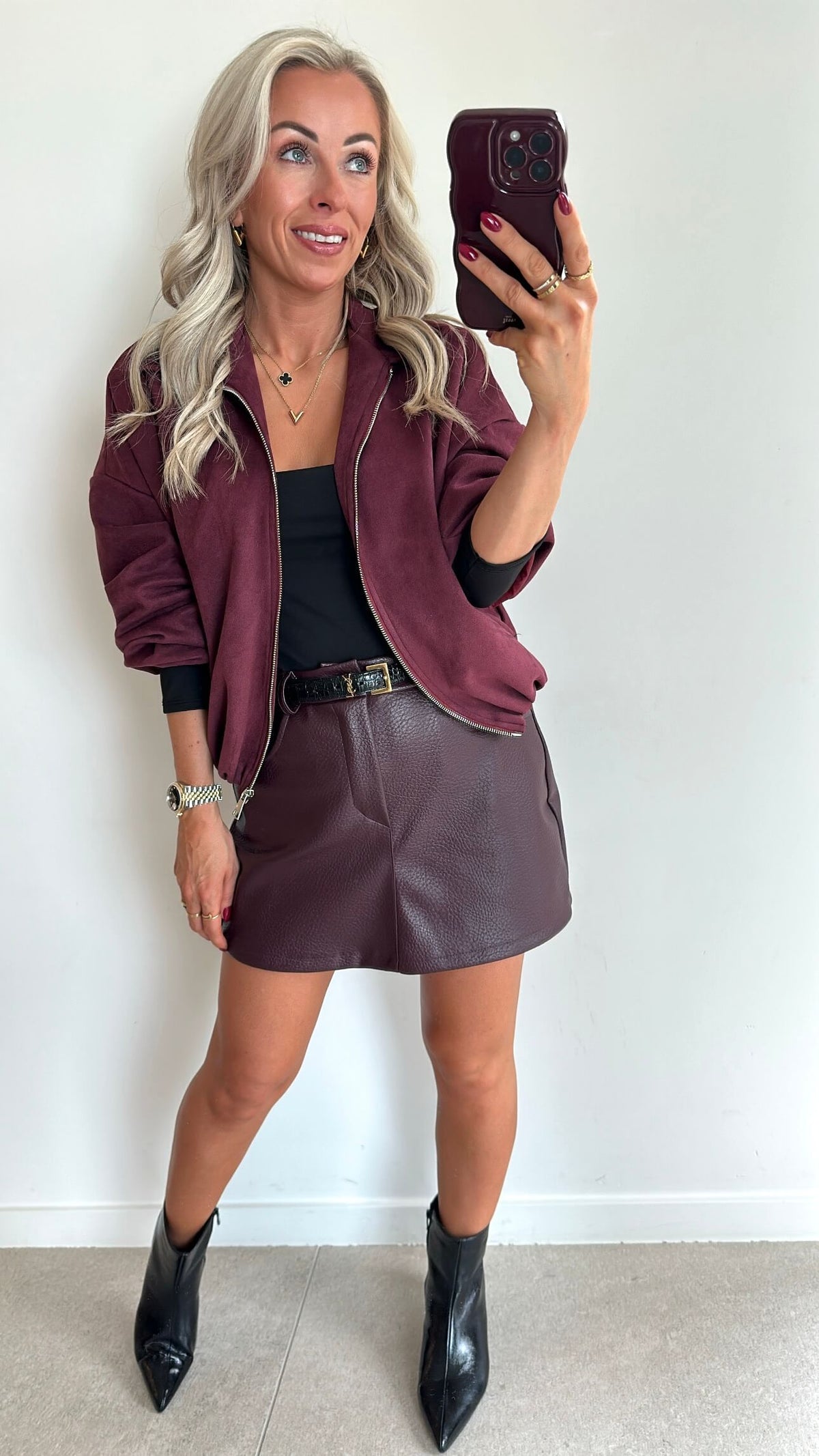 STELLA Skort - burgundy