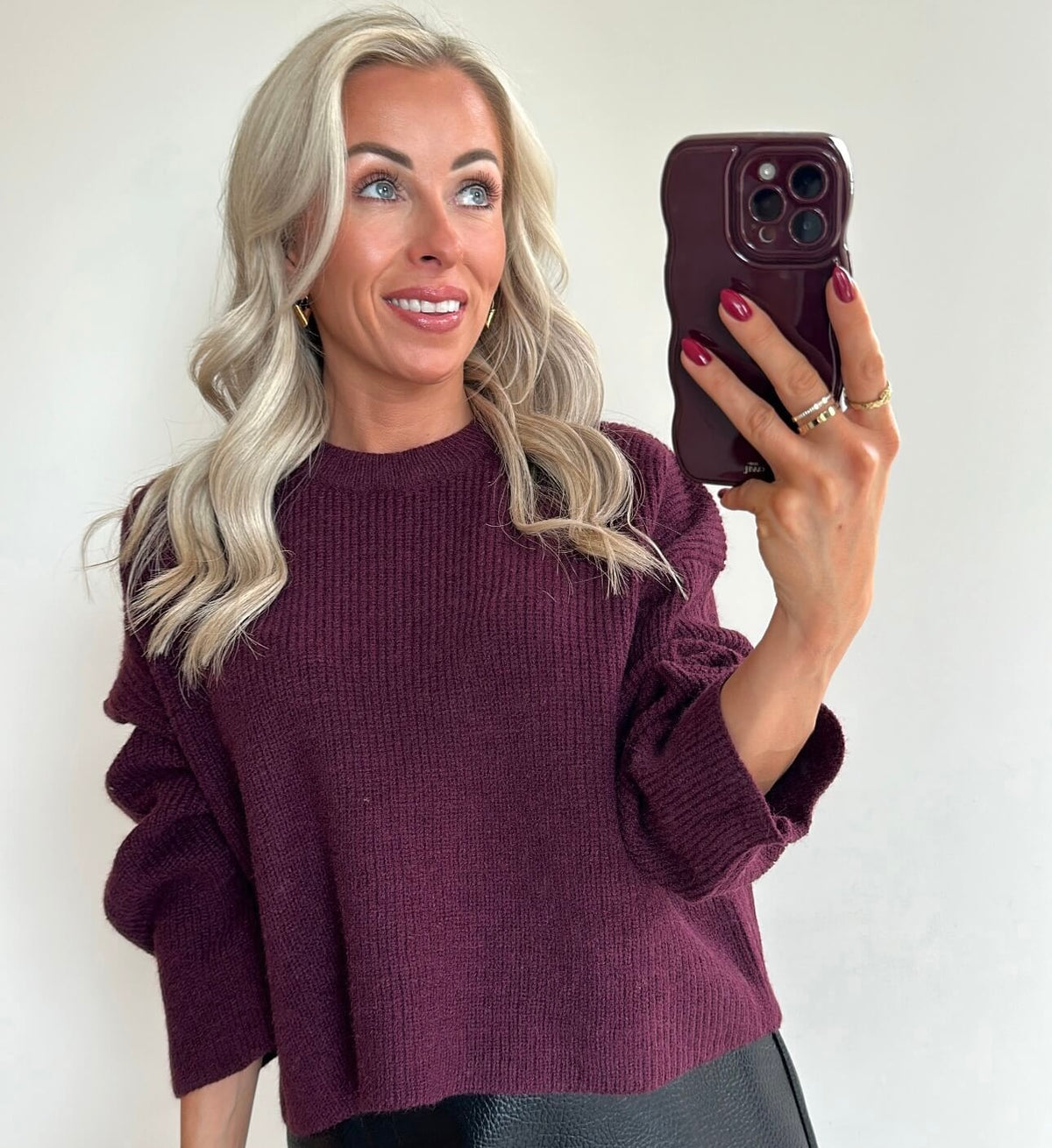 POMMIE Pull - burgundy