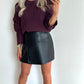 POMMIE Pull - burgundy