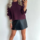 POMMIE Pull - burgundy
