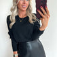 TESS Longsleeve Top - sparkle black