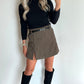 VELVET Skort - taupe